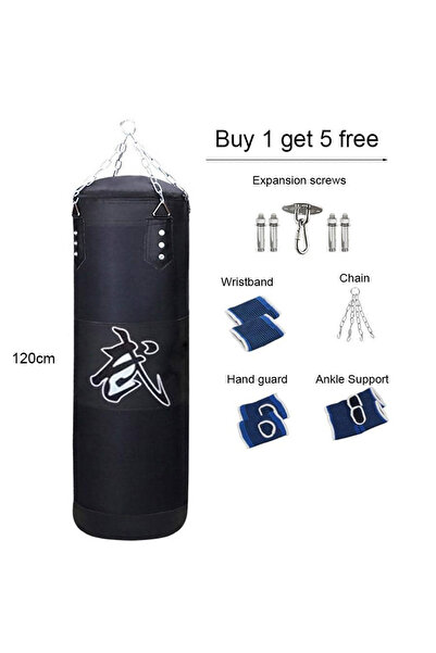 Choice black Heavy Punching Bag Set with Ceiling Hook Steel Chain Hanging Hea...
