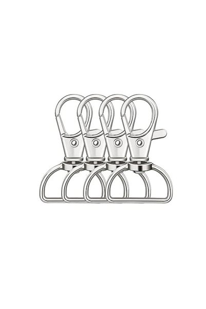 Choice9 20mm Silver 10pcs Swivel Clasp Lanyard Snap Hooks Keychain Clip Hook ...