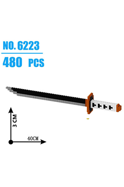 Choice6 NO6623 480Pcs Samurai Sword Building Blocks Ninja Blade Japanese Anim...