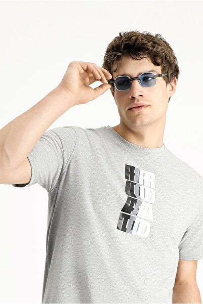 Kiğılı Βαμβακερό μπλουζάκι με στάμπα - Crew Neck, Regular Fit