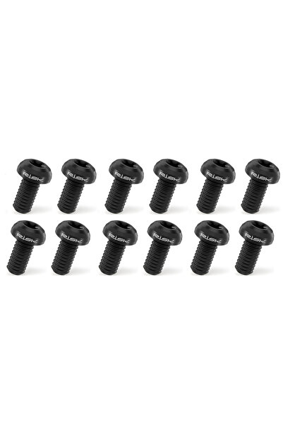 Choice 1 Set Black RISK 12pcs/bag Mountain Road Bike Bicycle TC4 Titanium M5X...