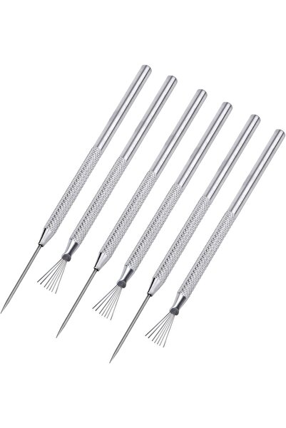 Choice 6pcs 1/2/6pcs 7 Pins Needles Texture Ceramics Tools Polymer Clay Sculp...