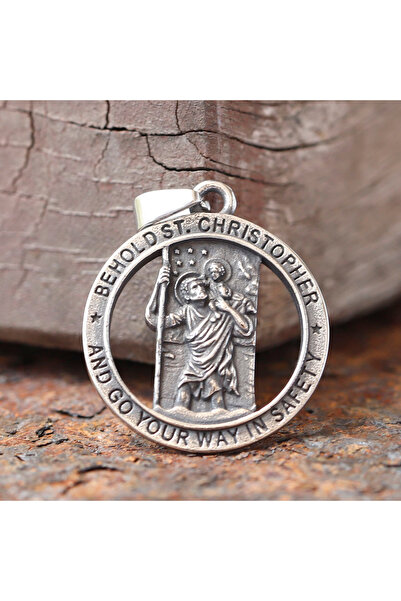 Choice Only pendant New Fashion 316L Stainless Steel St Christopher Pendant N...