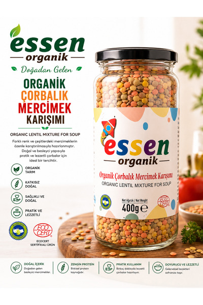 Essen Organik Organik Mercimek Karışımı 400 gr