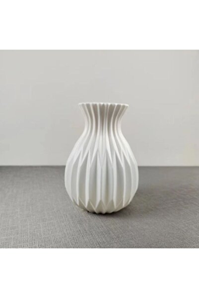 Choice White Modern Flower Vase White Plastic Vase Flower Pot Basket Nordic H...