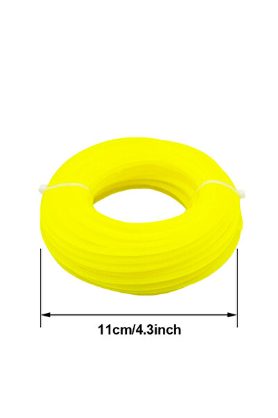 Choice 3mm x15m LUSQI Hexagon 15m/10m/5m*3mm Grass Trimmer Line Nylon For Gra...