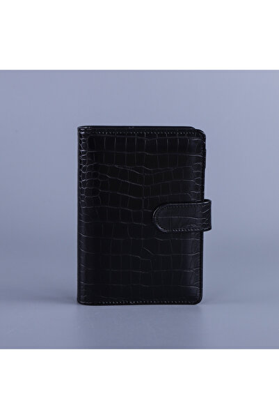 Choice A5 black A5/A6 PU Macaroon Crocodile Pattern Loose-Leaf Only Cover Bin...