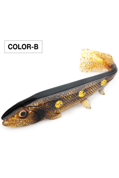 Choice 18cm Color-B Spinpoler Bombshad Square Tail Swimbait Shad Pike Lures 1...
