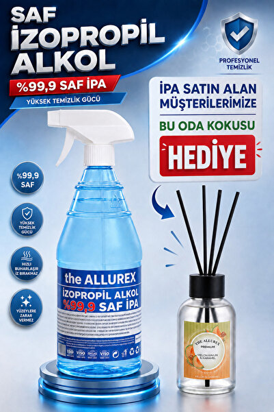 The Allurex 1 LT İZOPROPİL İPA ( SPREYLİ İPA ) %99,90 SAF İPA