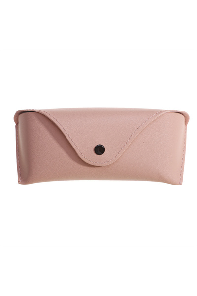 Choice Pink Summer Glasses Box Solid Color High-end Pu Leather Sunglasses Myo...