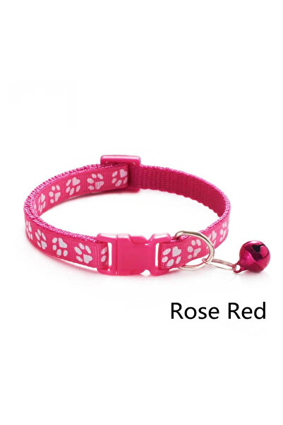 Choice1 rose red 1/6/18pcs Pet Collar With Bell Footprints Colorful Dog, Dog,...