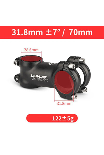 Choice 7Degree-31.8x70mm Ultralight Bicycle Stem MTB Road Bike Stem 25.4/31.8...