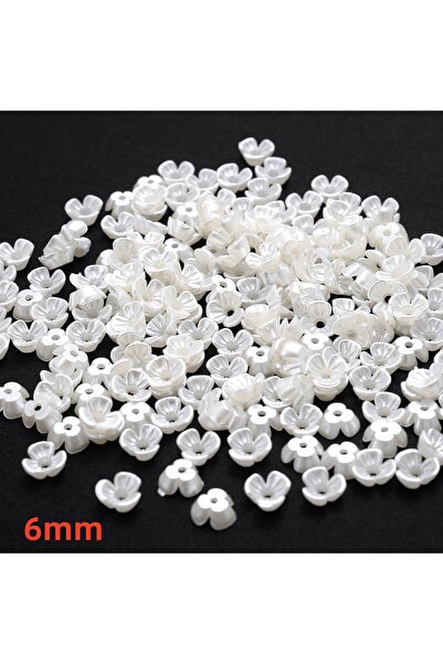 Choice15 style 10 iYOE 100pcs 28 Style Flower Spacer Beads Imitation Pearl Wh...