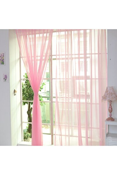 Choice4 Rod Pocket 200x98cm Pink 1 Pcs Rod Pocket Rainbow Curtain Pure Color ...