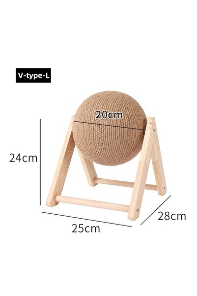 Choice V-type-L Cat Scratching Ball Toy Kitten Sisal Rope Ball Board Grinding...