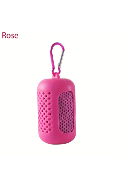 Choice Silicone-Rose Red New Microfiber Towel Sports Quick Dry Super Absorben...