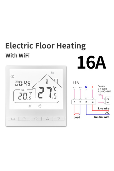 Choice WiFi ElectricHeating Tuya WiFi Smart Thermostat Water/Gas Boiler Elect...