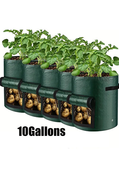 Choice1 5PCS 10Gallons 5PCs Garden Supplies Vegetable Plant Grow Bag Planting...