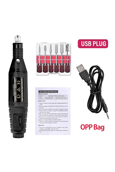 choice2 Black Professional Electric Nail Drill & Polisher Set – Powerful Foot...