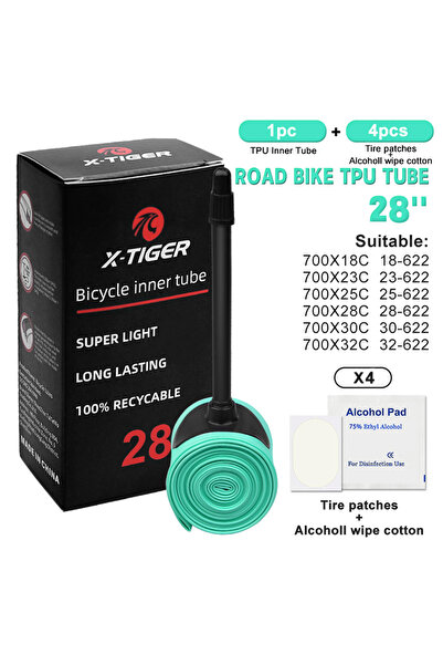 Choice Presta Valve 700c 45mm Turquoise X-TIGER Bike Inner Tube Green 28 Inch...