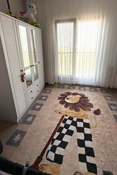 VOPTEKS Renkli Halı Çocuk Odası Halısı Makinede Yıkanabilir Kaymaz Taban Halı