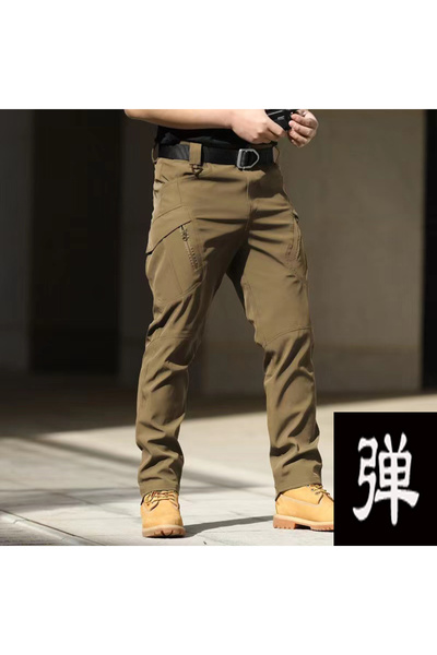 Choice XXL(86-95kg) X9 Wolfkhaki Men's Spring Autumn City Cargo Elastic Pants...