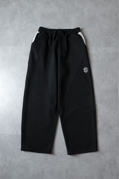 Crupt Studio Siyah Chaos Contrast Sweatpant Erkek Eşofmanaltı