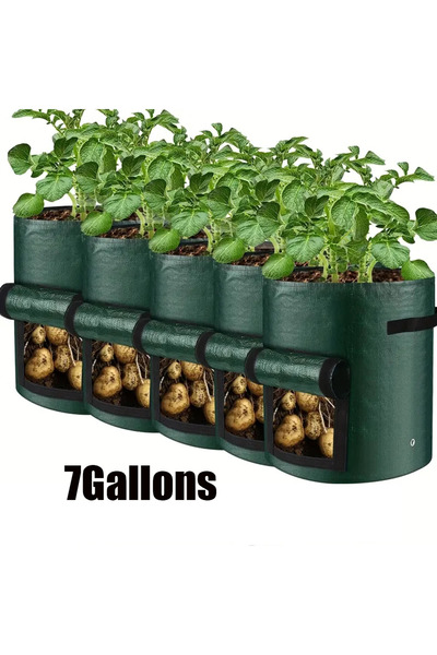 Choice 5PCS 7Gallons 5PCs Garden Supplies Vegetable Plant Grow Bag Planting C...