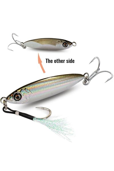 Choice 20g 07 Metal Jig Lure 20g 30g 40g Spinner Spoon 3D Eye Color Laser Spi...