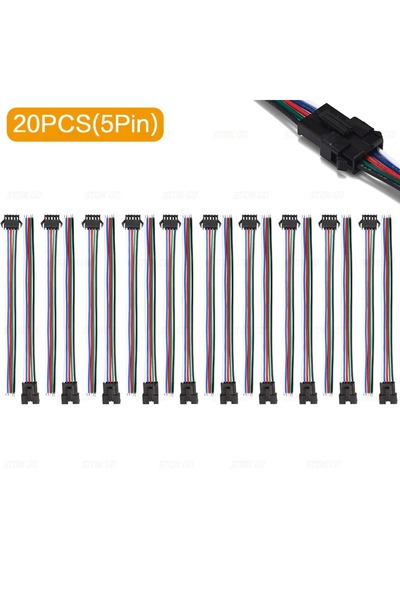 Choice1 Choose Above 20PCS 10Pairs(5Pin) SM2P/3P/4P/5P/6Pin LED Extension Con...