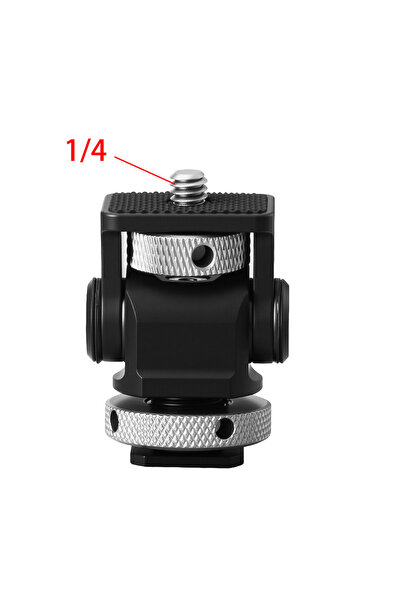 choice2 black sgrium DSLR Camera Clamp Adjustable Monitor Mount with Cold Sho...