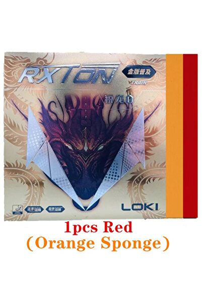 Choice قطعة واحدة من مضرب تنس الطاولة الأصلي LOKI RXTON 1 باللون الأحمر، إصدا...