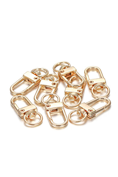 Choice KC Gold Color 20pcs Silver Color Carabiner Clasp Key Chain Rotating Ke...