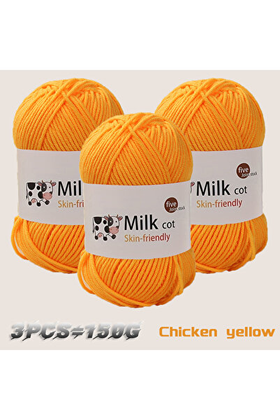 Choice 05 150g milk yarn handmade medium coarse DIY weaving yarn ball for kni...