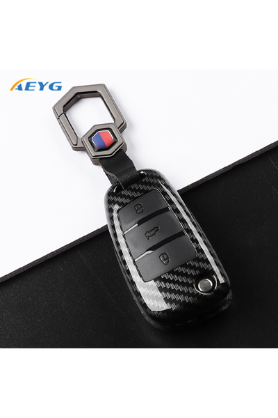 Choice3 Carbon Set2 ABS Carbon Fiber Car Key Case Cover For Audi A1 A3 A4 8P ...