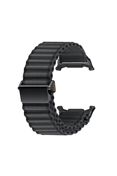 Choice Galaxy Ultra 47mm black black Nylon Loop Strap For Watch 7 Ultra 47mm ...