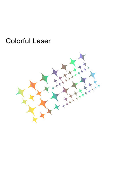 Choice Colorful Laser Car Star Graphics Door Wheel Eyebrow Sticker Vinyl Deca...