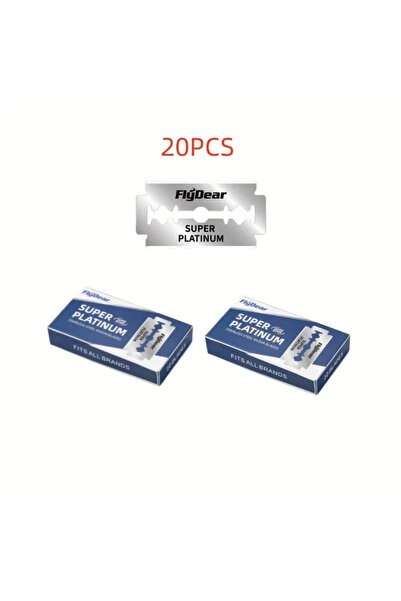 Choice4 y376-2-20pcs Professional Barber Tool Double Edge Safety with Classic...