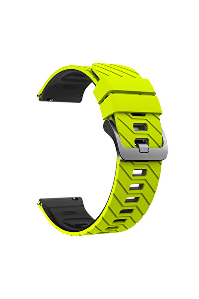 Choice 22mm Universal Green Black 22mm Silicone Strap For GT 6 Pro GT5 GT4 GT...