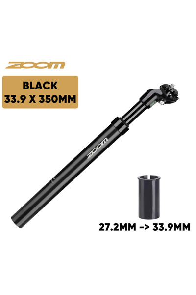 Choice Black 27.2 to 33.9mm ZOOM Bike Suspension Seatpost 27.2/31.6/28.6/30.4...