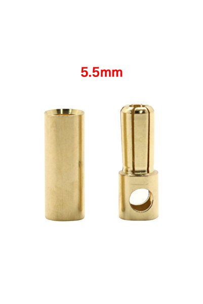 Choice 5.5mm 20pcs/lot 2.0mm 3.0mm 3.5mm 4.0mm 5.5mm 6.0mm 8.0MM Gold Bullet ...