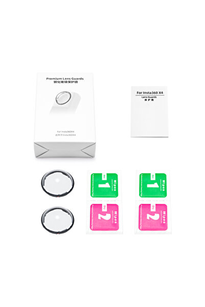 Choice Tempered Glass Lens Lens Guards for Insta360 X4 Sports Camera Rotating...