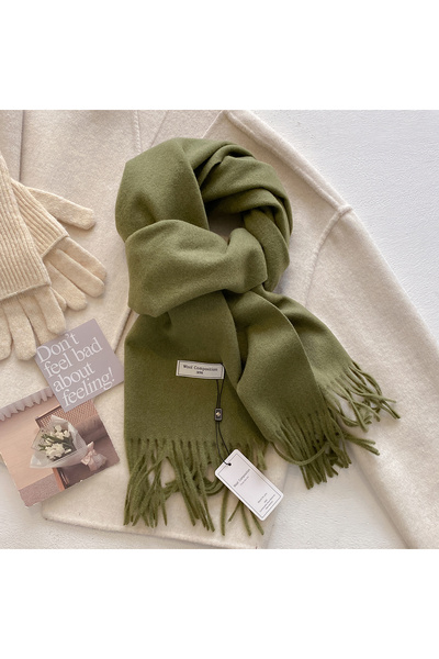 Choice22 army green New 26 Color Winter Scarf For Women Long Warm Cashmere Sc...