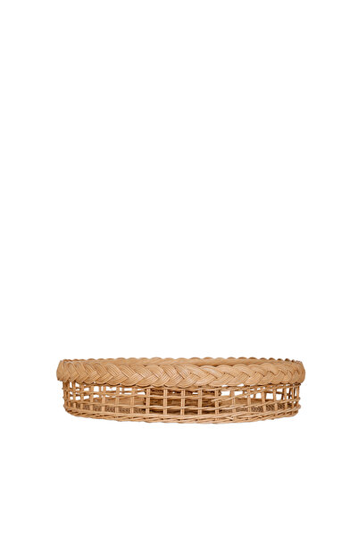 Yargıcı Rattan Round Basket (43X10 cm)