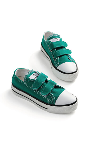 Tonny Black Children's Unisex Green Comfortable Double-Strapped Shoes