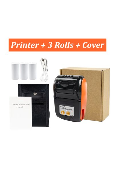 Choice7 Case 3 Rolls Set GOOJPRT 58mm Mini Thermal Receipt Printer Portable I...