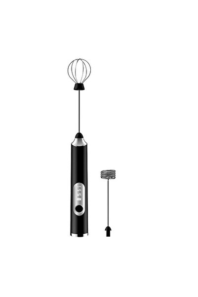 Choice black TINSOL Electric Milk Frother Mini Handheld Wireless Powerful USB...