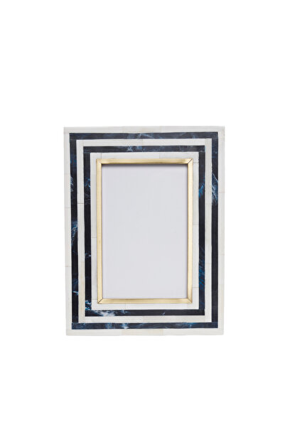 Yargıcı Reçine Detaylı Kemik Dikdörtgen Çerçeve(17x22 Cm)