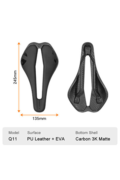 Choice EVA TOSEEK 3D Printed Bicycle Saddle Ultralight Carbon Saddle 245*135m...