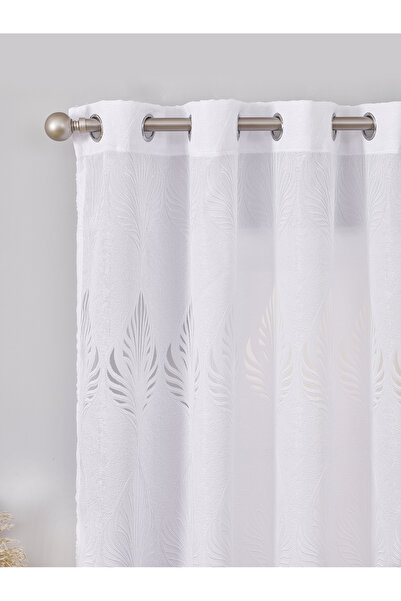 Choice Grommet Top 100x200cm white White GREY Embroidered European Style Thic...